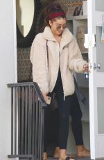 SARAH YHYLAND Leaves Pilates Studio in Studio City 11/04/2019