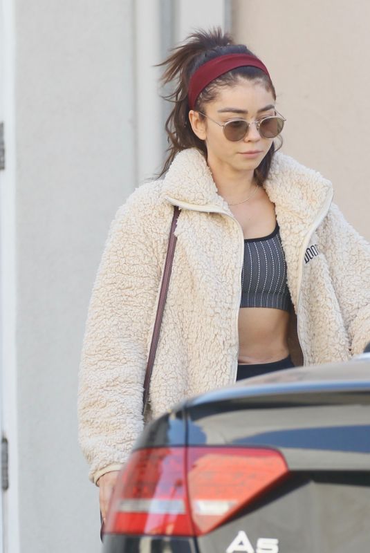 SARAH YHYLAND Leaves Pilates Studio in Studio City 11/04/2019
