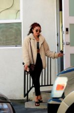 SARAH YHYLAND Leaves Pilates Studio in Studio City 11/04/2019