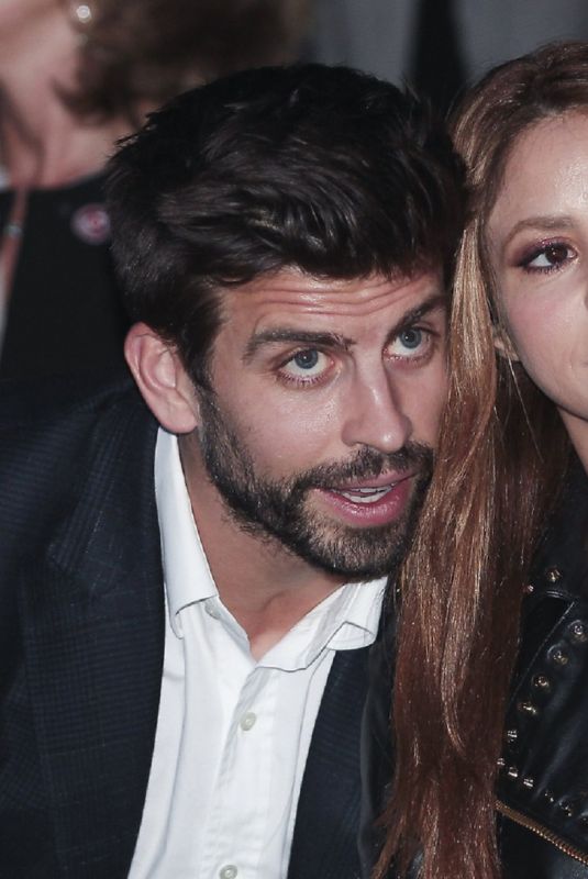 SHAKIRA and Gerard Pique at Davis Cup Final in Madrid 11/24/2019