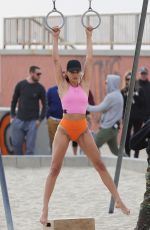 SHANINA SHAIK at a Photoshoot on Venice Beach 11/26/2019