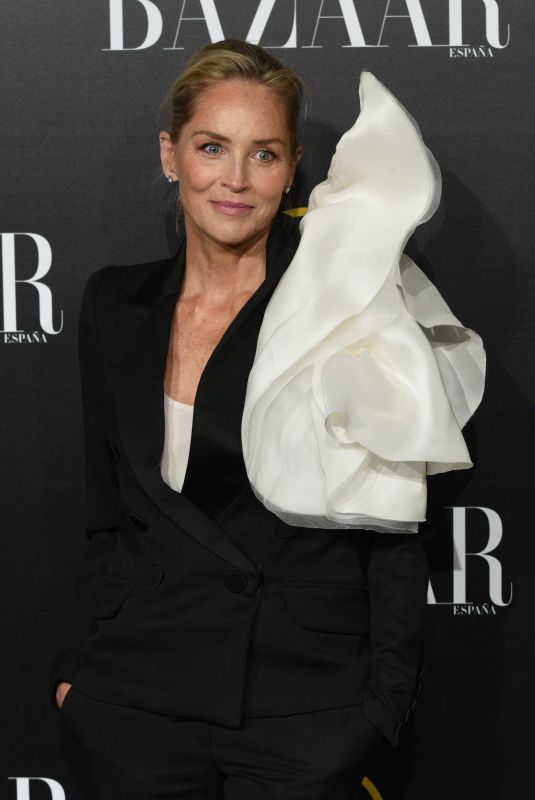 SHARON STONE at Harper