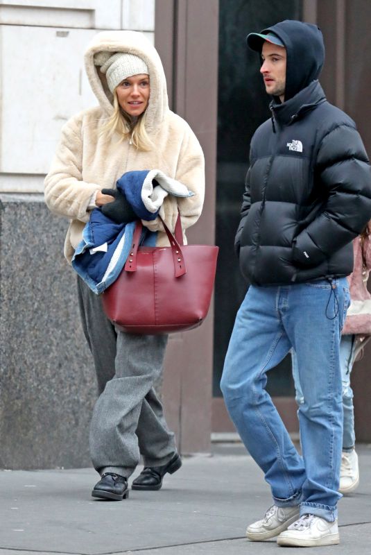 SIENNA MILLER and Tom Sturridge Out in New York 11/13/2019