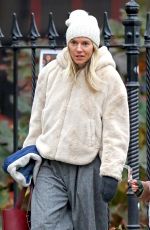 SIENNA MILLER and Tom Sturridge Out in New York 11/13/2019