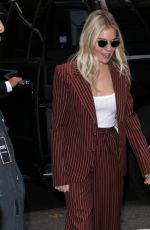 SIENNA MILLER Arrives at Today Show in New York 11/19/2019