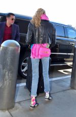STELLA MAXWELL at Los Angeles International Airport 11/01/2019