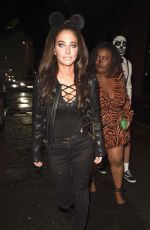 TULISA CONTOSTAVLOS Arrives at Prettylittlething Halloween Party in Manchester 10/31/2019