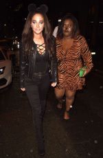 TULISA CONTOSTAVLOS Arrives at Prettylittlething Halloween Party in Manchester 10/31/2019