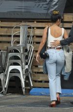 VANESSA HUDGENS in Double Denim Out for Lunch in Los Angeles 11/13/2019