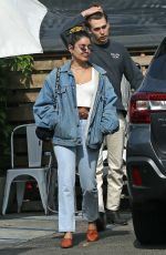 VANESSA HUDGENS in Double Denim Out for Lunch in Los Angeles 11/13/2019