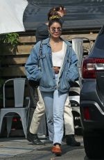 VANESSA HUDGENS in Double Denim Out for Lunch in Los Angeles 11/13/2019