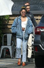 VANESSA HUDGENS in Double Denim Out for Lunch in Los Angeles 11/13/2019