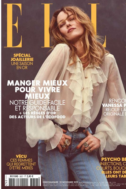 VANESSA PARADIS in Elle Magazine, France November 2019