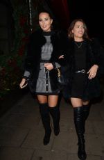 YAZMIN OUKHELLOU and NICOLE BASS Leaves Novikov Restaurant in London 11/29/2019