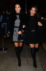 YAZMIN OUKHELLOU and NICOLE BASS Leaves Novikov Restaurant in London 11/29/2019