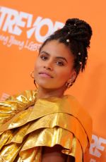 ZAZIE BEETZ at 2019 Trevorlive Los Angeles Gala 11/17/2019