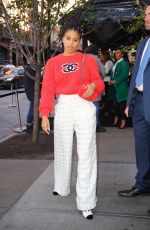 ZAZZIE BEETZ Arrives at Tribeca Chanel Women’s Filmmaker Program Luncheon 11/04/2019