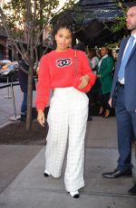 ZAZZIE BEETZ Arrives at Tribeca Chanel Women’s Filmmaker Program Luncheon 11/04/2019