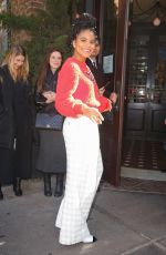 ZAZZIE BEETZ Arrives at Tribeca Chanel Women’s Filmmaker Program Luncheon 11/04/2019