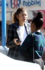 ZENDAYA Out for Business Meeting in Burbank 10/31/2019