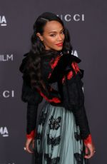 ZOE SALDANA at 2019 Lacma Art + Film Gala Presented by Gucci in Los Angeles 11/02/2019