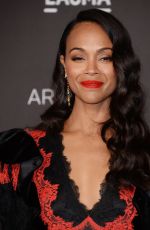ZOE SALDANA at 2019 Lacma Art + Film Gala Presented by Gucci in Los Angeles 11/02/2019
