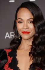 ZOE SALDANA at 2019 Lacma Art + Film Gala Presented by Gucci in Los Angeles 11/02/2019