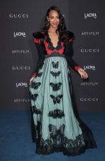 ZOE SALDANA at 2019 Lacma Art + Film Gala Presented by Gucci in Los Angeles 11/02/2019