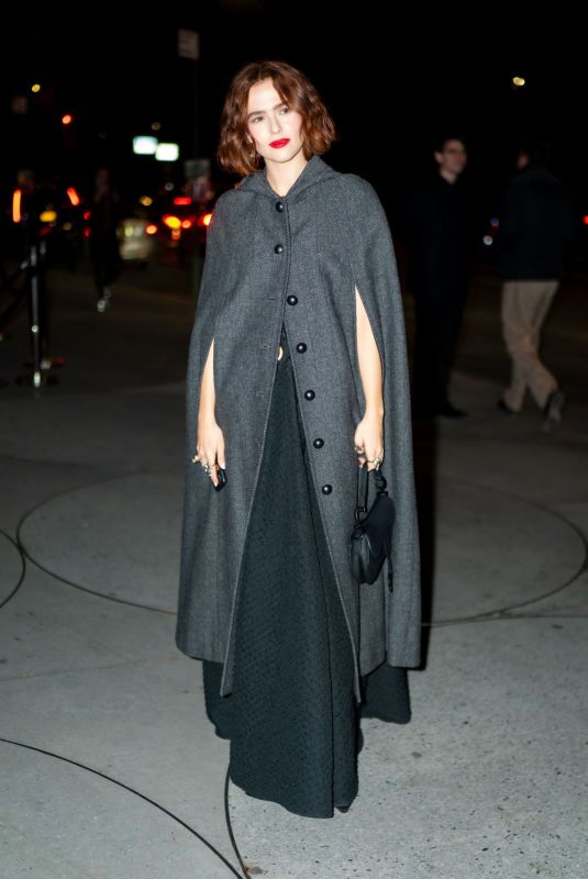 ZOEY DEUTCH Arrives at Guggenheim International Gala in New York 11/13/2019