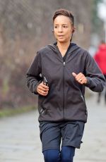 ADELE ROBERTS Out Jogging in London 12/29/2019
