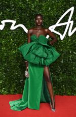ADUT AKECH at Fashion Awards 2019 in London 12/02/2019