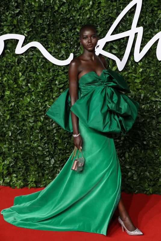 ADUT AKECH at Fashion Awards 2019 in London 12/02/2019