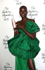 ADUT AKECH at Fashion Awards 2019 in London 12/02/2019