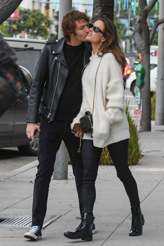 ALESSANDRA AMBROSIO and Nicolo Oddi Out in Beverly Hills 12/23/2019