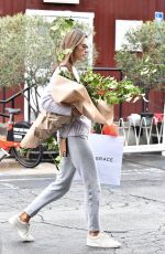 ALESSANDRA AMBROSIO Buys Flowers Out in Brentwood 12/23/2019