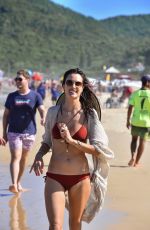 ALESSANDRA AMBROSIO in Bikini at a Beach in Florianopolis 12/29/2019