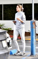 ALESSANDRA AMBROSIO Leaves a Bank in Brentwood 12/17/2019
