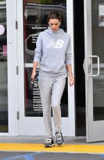 ALESSANDRA AMBROSIO Leaves a Bank in Brentwood 12/17/2019