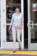 ALESSANDRA AMBROSIO Leaves a Bank in Brentwood 12/17/2019