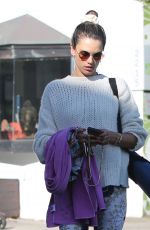 ALESSANDRA AMBROSIO Leaves Yoga Session in Santa Monica 12/02/2019