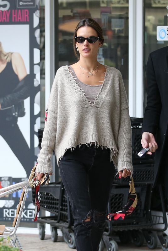 ALESSANDRA AMBROSIO Out for Sushi in West Hollywood 12/03/2019
