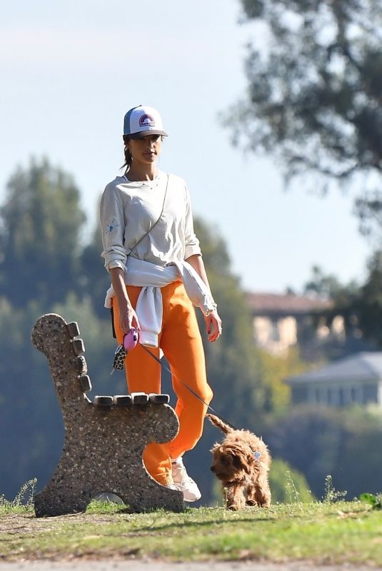 ALESSANDRA AMBROSIO Out Hiking in Brentwood 12/22/2019