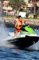 ALEXANDRA CANE in Bikini Riding a Jet Ski in Tenerife 12/27/2019