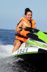 ALEXANDRA CANE in Bikini Riding a Jet Ski in Tenerife 12/27/2019