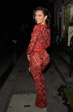 ALEXANDRA CANE Leaves Ciros Pizza in Knightsbridge 12/14/2019