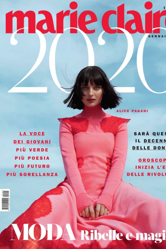 ALICE PAGANI in Marie Claire Magazine, Italy January 2020