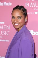 ALICIA KEYS at Billboard Women in Music 2019 in Los Angeles 12/12/2019