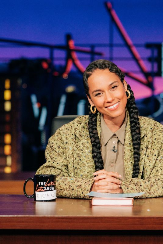 ALICIA KEYS at Late Late Show with James Corden 12/09/2019
