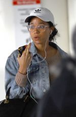 ALISHA WAINWRIGHT at Los Angeles International Airport 12/31/2019