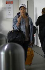ALISHA WAINWRIGHT at Los Angeles International Airport 12/31/2019